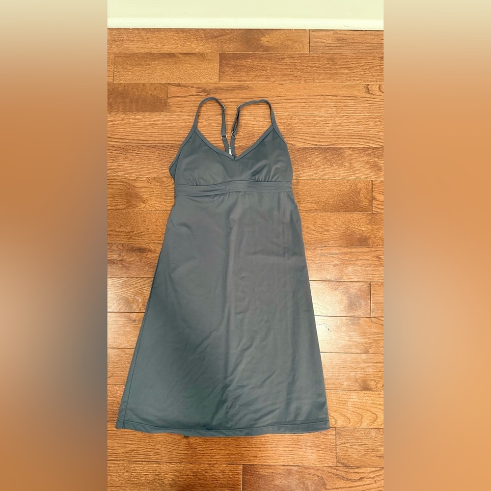 Athleta Charcoal Gray Slip Dress with Adjustable Straps